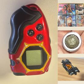 MaxSold Auction: This online auction features Funko Pops, art glass, Yu-Gi-Oh cards, Magic cards, Pokémon cards, men’s & women’s clothing, coins, watches, jerseys, video games, vinyl records, outerwear, costume jewelry, Legos, and more!