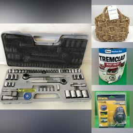 MaxSold Auction: This auction features Bedding, Socket Set, Plush Toys, Baskets, Office Supplies, Industrial Adhesive, Hardware, Hair Products, Craft Supplies, Watches, Jewelry, Replacement Remotes, Yard Tools. Hardware, Locks  and much much more!