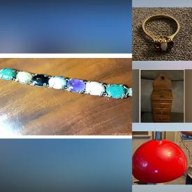 MaxSold Auction: This online auction features vintage quilt, vintage head vase, silver, gold & costume jewellery, watches, stained glass panel, puzzles, antique dresser bottles, vintage bottles, antique books, perfume bottles, vintage children’s books, and more!n