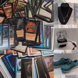 MaxSold Auction: This auction features Inlaid table, Wood Cabinet, Earrings, Snorkeling Gear, Pottery, Figurines, Toys, DVDs , Model Trains, Flatware, Shoes, Vintage Cellphones, Wall art, Photo Frames, Books, Thread, Jerseys, VHS Tapes, Jewelry , Food Processors, Magic Cards and much much more!