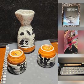 MaxSold Auction: This online auction features silver & gemstone jewelry, healing stones, sake set, art pottery, powdered incense, jewelry making supplies, CDs, Bunnykins, and more!