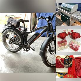 MaxSold Auction: This online auction features electric bike & accessories, lawnmower, garden tools, backpacking & camping gear, painting supplies, power & hand tools, small kitchen appliances, vintage tools, games, BBQ grill, refrigerator, hardware, pet products, belly dancing costumes, fabric, antique trunk, Djembe drum, art supplies, yarn, Le Creuset, women’s footwear, art glass, and more!