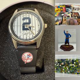 MaxSold Auction: This online auction features sports collectibles, Star Trek collectibles, Star Wars collectibles, games, Skylander collection, games, Pokémon cards, costume jewelry, watches, art glass, cruets, craft kits, Fiestaware, art pottery, dollhouse furniture, die-cast vehicles, marbles, decorative plates, vinyl records, vintage Effanbee dolls, Harry Potter collection, and more!