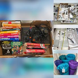 MaxSold Auction: This online auction features toys, art pottery, men’s & women’s clothing & footwear, outerwear, perfume bottles, art glass, decorative plates, snowboard, ping pong table, sports equipment, golf clubs, mini fridge, Snowbabies, security safe, garden art, silver & costume jewelry, mini-teapots, decanters, wine fridge, monitors, printers, small kitchen appliances,  camping gear, stamps, gaming gear, games, desk, sports memorabilia, jewelry-making supplies, TV, DVDs, cube shelf, electric guitar, and more!