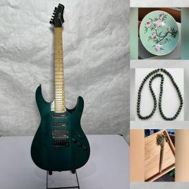 MaxSold Auction: This online auction features jade carvings, silver jewelry, dragon planter, guitar, wood sculpture, snuff bottles, decorative plates, Indigenous drum, art glass, DJ equipment, cloisonne, vintage ashtrays, costume jewelry, Selangor pewter art, vinyl records, vintage trillium, Yamaha keyboard, stein, chest freezer, and more!