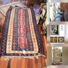 MaxSold Auction: This online auction features small kitchen appliances, decorative plates, CDs, art glass, barstools, Mexican Talavera, stone & jade carvings, animal figurines, games, puzzles, wine cage, stone eggs, Pierrot unicorn, perfume bottles, live plants, miniatures collection, area rugs, wood carvings, tribal masks, safari collectibles, room divider, stained glass lamps, fire safe, monitors, sterling, gold,  & costume jewelry, watches, patio furnitures, garden art, garden tools, garden art, planters, power & hand tools, pet products, painting supplies, ladders, and more!