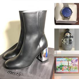 MaxSold Auction: This online auction features new items including men’s & women’s footwear, watches, toys, games, pet products, Bunnykins, craft kits, puzzles, metal signs, sunglasses, gaming gear, party supplies, children’s books, kids clothes, hats & gloves, office supplies, chandelier, yarn, beauty products, sports trading cards, security camera, costume jewelry, and vintage amber, green & red glass, DVDs, Carnival glass, and much, much, more!!!