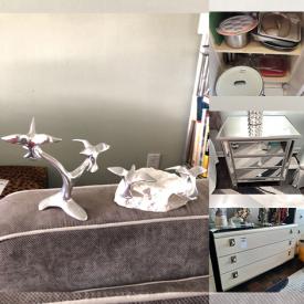 MaxSold Auction: This online auction features framed artwork, furniture, jewellery, sterling silver, lamps, storage, health essentials, books, vases, throw pillows, electronics, clothing, office supplies, glassware, and much much more!!!