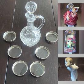 MaxSold Auction: This online auction features pet products, interior doors, ceiling light fixtures, decanter, RC boat, small kitchen appliances, bell collection, new toys, steins, Royal Doulton figurines, soapstone carvings, Lladro figurines, and more!