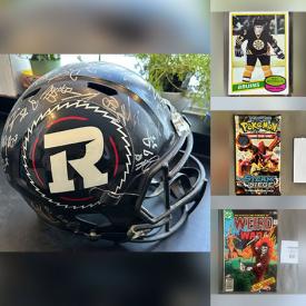 MaxSold Auction: This online auction features sports trading cards, Yu-Gi-Oh cards, Star Wars collectibles, Star Trek collectibles, sports collectibles, collector plates, comics, Pokémon collectibles, outerwear, Limoges, vinyl records, coins, and more!