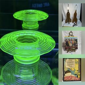 MaxSold Auction: This online auction features monitor, Precious Moments, vintage toys, Art Deco mantle clock, Nicholas Hornyansky art, Blue Delft KLM houses, vintage egg cups, stone sculpture, Le Creuset, harmonica, art glass, games, wood carvings, antique duck decoys, toy soldiers, Legos, vintage Jadeite, vinyl records, uranium glass, vintage glass ornaments, Coca-Cola collectibles, and more!n