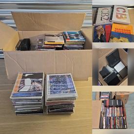 MaxSold Auction: This online auction features DVDs, art books, CDs, comics, vintage magazines, coffee table books, small kitchen appliances, Blu-Ray discs, and more!