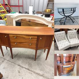 MaxSold Auction: This online auction features fitness gear, fishing magnets, pet products, bikes, exercise equipment, garden tools, upright piano, BBQ grill, ladder, cloisonne, stained glass lamp, vintage monocular, metal sculptures, washer, dryer, ceramic tiles, women’s clothing, leather furniture, area rug, and more!