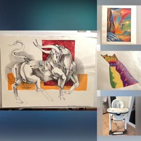 MaxSold Auction: This Charity/Fundraising Online Auction features Luciano Ceschia lithographs, Max Johnson print, photographic prints, art pottery, flatware, collectible dolls, toys, pet products, Hazelgrove lithographs, and more!\n
