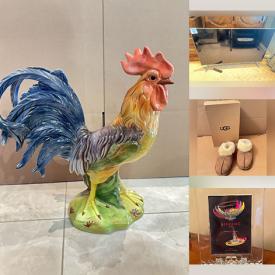 MaxSold Auction: This auction features Pottery, Ladies Hats, Figurines, Silverplate Homewares, Holiday Decor, Bakeware, Linens, Stemware, Flatware, Kitchen Appliances, Trinket Dishes, Collector Plates,  Beanie Babies, Photo Frames, Healthcare Items, Hand Tools, Vacuums, Candles, Cleaning Supplies, Ladder, Clocks, Mens Hats, Cameras, Pens, Lamps  and much much more!