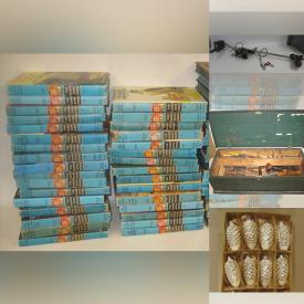 MaxSold Auction: This online auction features vintage Christmas ornaments, watches, sports trading cards, vintage postcards, puzzles, children’s books, vintage books,  horse brass medallions, stein, heaters, garden tools, vintage tins & bottles, vintage marbles, metal detectors, craft supplies, security cameras, vintage Pyrex, trolling motor, vintage Lustre ware, and more!\n