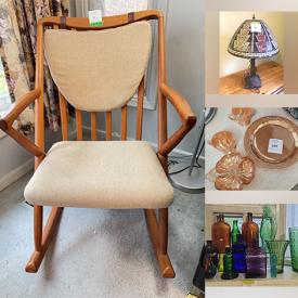 MaxSold Auction: This online auction features TVs MCM teak chair, cameras & accessories, coins, area rug, brass collectibles, oil lamps, art pottery, home electronics, floor lamps, soapstone carvings, Belleek, Mexican folk art, vintage tins & bottles, vintage standing ashtray, watches, NIB water bell fountain, office supplies, Indigenous artwork, computer desk, men’s clothing, computer accessories, small kitchen appliances, teacup/saucer sets, Luster ware, exercise equipment, guitar, costume jewelry, telescope, CDs, DVDs, telescope, printer, tent, hand tools, and more!