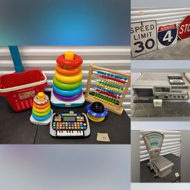 MaxSold Auction: This online auction features electrical & plumbing supplies, bookcase desk, model kit, monitor, pet products, grow light, vintage toys, metal signs, play kitchen, antique desk, metal shelving, and more!