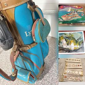 MaxSold Auction: This online auction features Robert Bateman print, novelty decanter, bike, golf clubs, Lego sets, coins, electric fireplace, bike, and more!