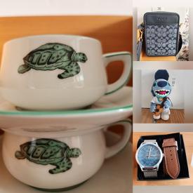 MaxSold Auction: This online auction features raw stones, watches, outerwear, men’s clothing, parfums, stamps, Thomas Germany cup/saucer and more!