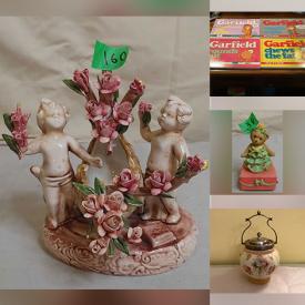 MaxSold Auction: This online auction features Barbies & accessories, teacup/saucer sets, art glass, costume jewelry, DVDs, ceiling fan, toys, decorative plates, garden art, Pokémon collectibles, Funko Pops, Carnival glass, hardcover books, video games, steins, Capodimonte bowl, milk glass, Depression glass, comics, Bunnykins, souvenir spoons, sports trading cards, Belleek, coins, banknotes, KLM houses, games, metal sculpture, vintage biscuit barrel, cranberry glass, collector plates, Carlton ware, vintage books, and more!