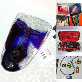 MaxSold Auction: This online auction features art glass, Starbucks collectibles, Belleek, sports collectibles, vintage ashtrays, bank notes, art pottery, vintage Pyrex, milk glass, art supplies, costume jewelry, decanters, vinyl records, stamps, coins, clarinet, small kitchen appliances, Pokémon cards, collector plates, and more!