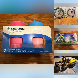 MaxSold Auction: This online auction features NIB toys, toddler clothes & footwear, Bento boxes, learning toys, NIB puck lights, NIB tumblers, NIB headphones, and more!