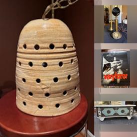 MaxSold Auction: This online auction features antique pottery teapot, antique lantern, bike, new chef cutting utensils, sports collectibles, printer, DVDs, games, Kenya instrument, patio furniture, exercise equipment, area rug, vintage tin toys, Christmas building, and more!