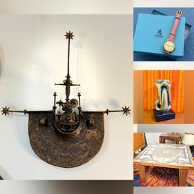 MaxSold Auction: This online auction features vintage leather wall art, art glass, Danish ceramic top table, Danish EGE RYA rugs, teak furniture, antique violin, tabletop lighter, art pottery, brass sculpture, wood sculpture, gold & silver jewelry, Laszlo Morvay artwork, Lladro figurine, marble sculpture, vintage Raku pottery, stone carving, antique cruets, antique Imari plates, metal wall hangings, and more!