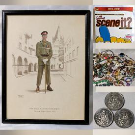 MaxSold Auction: This online auction features sports collectibles, silver & costume jewelry, coins, banknotes, games, watch, comics, sports trading cards, Pokémon collectibles, teacup/saucer sets, vinyl records, antique books, stamps, NIB pendant lamp, Star Wars collectibles, antique bottles, PEZ dispensers, Star Trek collectibles, collector plate, and more!