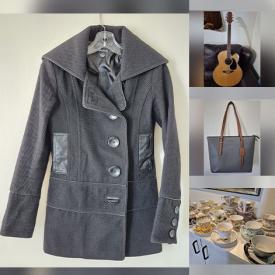 MaxSold Auction: This online auction features guitar, TV, women’s clothing & footwear, handbags, sewing machine, silver & costume jewelry, watches, small kitchen appliances, office supplies, power tools, teacup/saucer sets, Sadler teapot, collector plates, perfume, decorative plates, outerwear, floor vase, and more!!