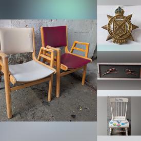 MaxSold Auction: This online auction features Peggy Watkins\' painting, wood crates, MCM boomerang chairs, Mexican papier-mache art, soapstone carvings, and more!