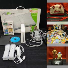MaxSold Auction: This online auction features video game consoles & games, vintage glass Christmas balls, fitness gear, women’s clothing, desktop computer, Legos, comics, pet products, RC vehicles, games, new beauty products, Star Wars collectibles, Pokémon collectibles, pop culture action figures, comics, and more!