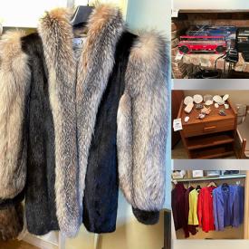 MaxSold Auction: This online auction features silver & costume jewellery, women’s clothing & footwear, pull-out sofa, office supplies, sun burst metal art, desks & chairs, teak furniture, office supplies, exercise equipment, adjustable beds, decorative plates, Swarovski jewelry, watches, outerwear, portable AC unit, vinyl records, antique books, small kitchen appliances, pashminas, TV, and more!