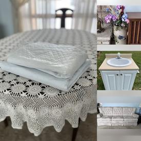 MaxSold Auction: This online auction features artwork, records, electronics, lawn mowers, tools, printers, china, furniture, crystal, clothing, linens, picture frames, small appliances, music equipment, and much, much, more!!!