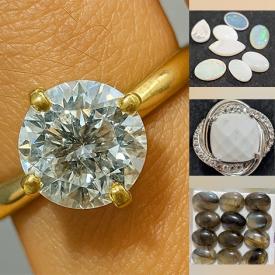 MaxSold Auction: This online auction features gemstone jewelry, silver jewelry, gold jewelry, loose gemstones, including sapphires, diamonds, amethysts, aquamarines, tanzanites, citrines, rubies, topaz, and much, much, more!!!