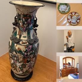 MaxSold Auction: This online auction features floor lamps, small kitchen appliances, teacup/saucer sets, women's clothing & footwear, TV, jade jewelry, leather furniture, silver & gold jewelry, Guanyin figurine, art glass, Hummels, and more!