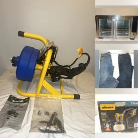 MaxSold Auction: This online auction features power & hand tools, shutters, plumbing & electrical supplies, NIB medicine cabinet, small kitchen appliances, drone, cookware set, snake drum, men’s footwear, fire-resistant pants, and more!