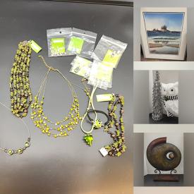 MaxSold Auction: This auction features Crocks, Sterling Tea Set, Puppets, Lamps, Serving Wares, Figurines, Framed Wall Decor, Vases, Model Cars, Uranium Glass, Collector Spoons, Barware, Hand Tools, Brass Decor, Games, Small Kitchen Appliances, Glass Animals, Hardware, DVDs, Holiday Decor, Cookware, Flatware, Pillows, Collector Plates, Quilts, Health Aids, Jewelry, Cuckoo Clock, Tea Card, Clothing Racks  and much much more!