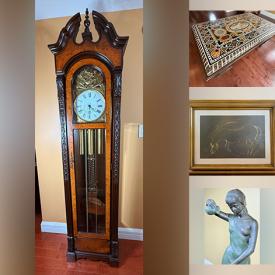 MaxSold Auction: This online auction features Eliana Menasse oil paining, Luis Nishizawa art, marble inlay table, vintage dining room furniture, Santiago Hernandez sculpture, antique Mexican sideboard, and more!\n