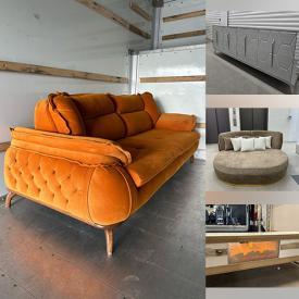 MaxSold Auction: This online auction features sofa bed, leather furniture, glass top tables, area rugs & runner, floor lamp, office desk, credenza/mirror, wireless headphones, accent lounge chair, mirrors, and more!