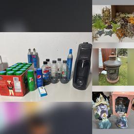 MaxSold Auction: This online auction features garden art, kitchen gadgets, costume jewelry, watches, sports collectibles, Pedro Vargas prints, Portmerion, humidifier, bathroom vanity, drone, pet products, TV, chain saw, wicker furniture, electric fireplace, patio furniture, area rug, toys, planters, craft supplies, fire table, puzzles, chimnea, inversion table, and more!