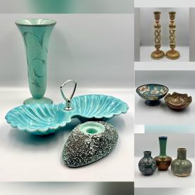 MaxSold Auction: This online auction features Toby mugs, Carnival glass, W. German pottery, art pottery, planters, thimbles, art glass, jadeite, decorative bowls, Mexican clay pottery, vintage buttons, and more!