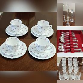 MaxSold Auction: This online auction features vintage demitasse set, chandelier, milk glass, teacup/saucer sets, oil lamps, Delft Blue figurines, fishing gear, sports collectibles, costume jewelry, small kitchen appliances, CDs, and more!
