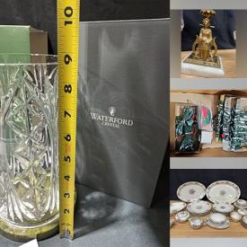 MaxSold Auction: This auction features Tea Sets, Dolls, Toys, Framed Prints, Jewelry, Christmas Decor , Hot Wheels, Games, Pottery, Slides,. Keurig, Lamps, Healthcare Items, Patio Chairs, Books, Sewing Machine, Hand Tools, Flatware, Garden Decor, Kitchen Wares, Figurines, Lps. Vacuums, Clock, Barware, Footware, Purses, Craft Supplies, Door Hardware, Dinnerware, Nativity Sets, Luggage, Waterford Candleholder  and much much more!