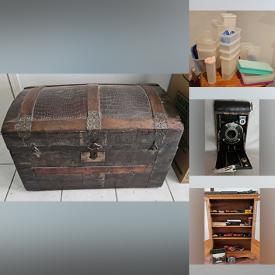 MaxSold Auction: This auction features Lps, Instantpot, Dishes, Candles, DVDs, Small Kitchen Appliances, Model Trains, Seating, Cameras, Stereo, Canning Jars, Shelving, Tupperware, TV and much much more!