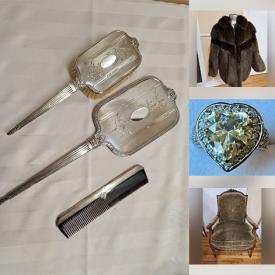 MaxSold Auction: This Charity/Fundraising Online Auction features outerwear, silver & costume jewelry, Legos, collector plates, toys, art books, bone china roses, skis, pet products, puzzles, vintage books, table linens, small kitchen appliances, quilt, coins, Wade figures, shrugs, vinyl records, Depression glass, TV, teacup/saucer sets, vintage Pyrex, and more!