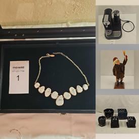 MaxSold Auction: This auction features Necklaces, Earrings, Rings, Food Processor, Blender, Pyrex Bowls, Trays, Crystal Stemware, Dept 56 Figures, Copper Bowls, Murano Glass Figurine,  Christmas Ornaments, Framed Artwork, Pottery, Office Supplies, Vintage Sweater, Nespresso, Decanter Set  and much much more!