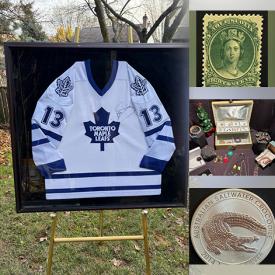 MaxSold Auction: This online auction features Robert Bateman print, antique oil lamp, vintage cabbage plates, sports collectibles, Red Rose figurines, collector plates, stained glass lamp, perfume bottle, vintage toys, Christmas village buildings, coins, banknotes, MusiCards, Pokémon cards, sports trading cards, stamps, and more!