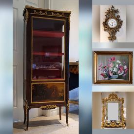 MaxSold Auction: This online auction features oil paintings, antique cabinet, watercolor paintings, art glass, Limoges, teacup/saucer sets, decorative plates, Jasperware, vintage masquerade masks, collector plates, and more!